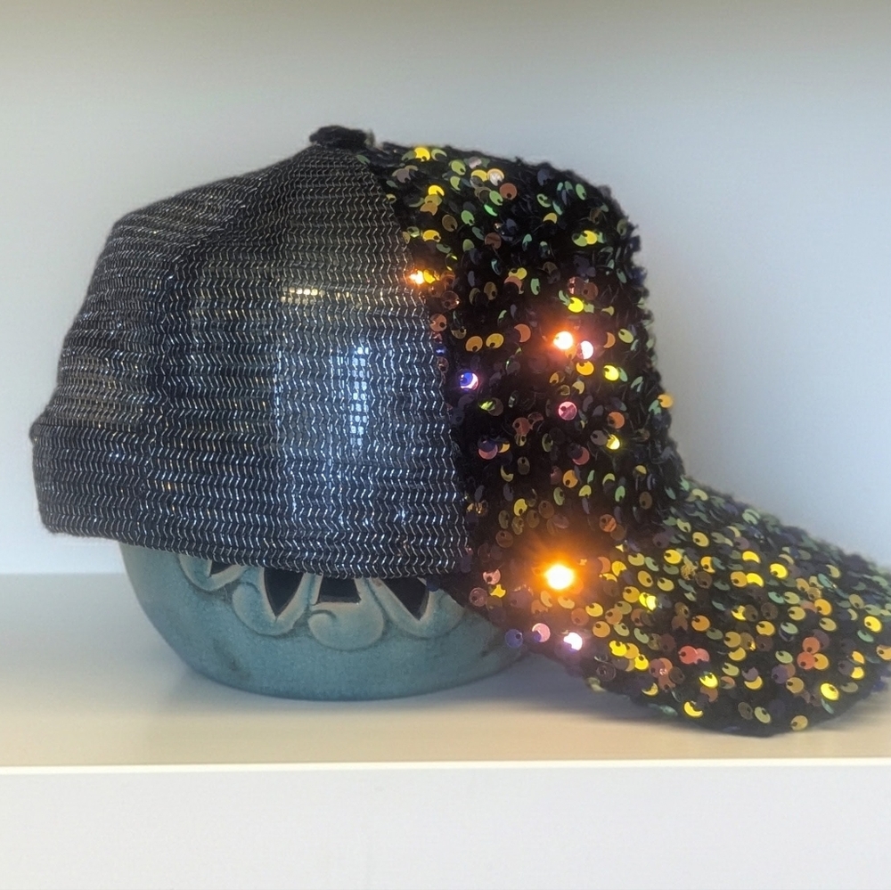 NWOT Sequin Baseball Cap - Multicolor - image 2